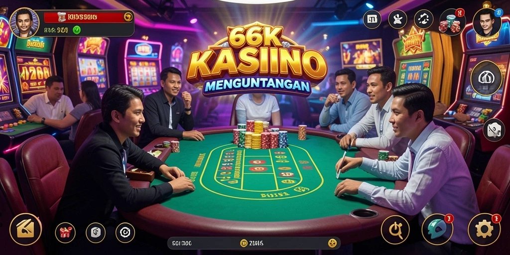 Tampilan gameplay di 66K dengan efek visual yang menarik.