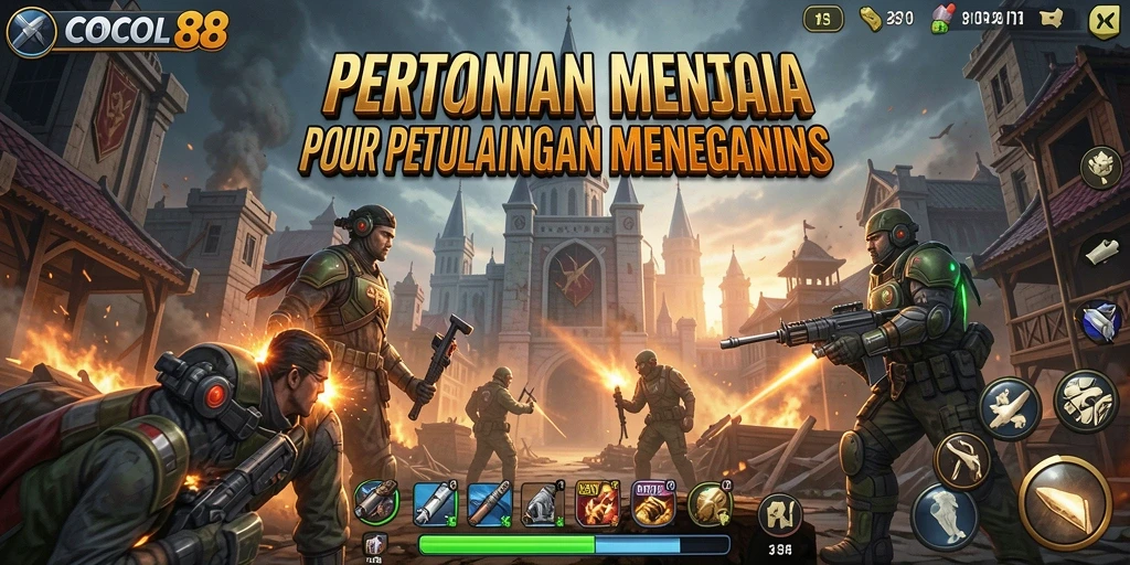 Tampilan gameplay COCOL88 yang menegangkan dan penuh strategi Tower Defense.