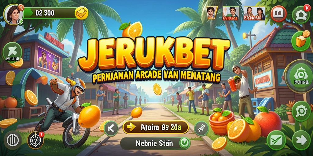 Tampilan gameplay JERUKBET dengan berbagai tantangan seru.