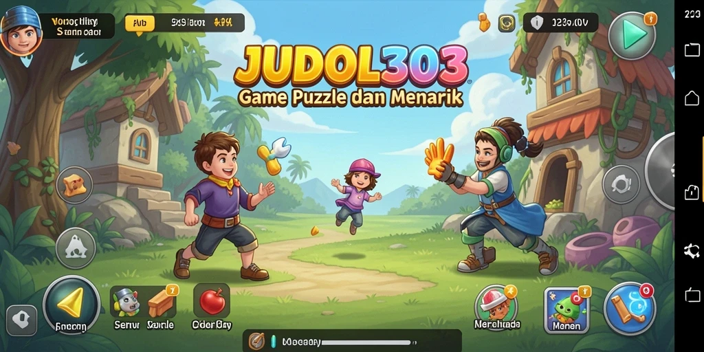 Screenshot JUDOL303 menampilkan gameplay puzzle yang menarik dan menantang.