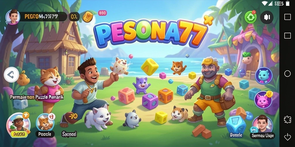 Tampilan menarik dari gameplay PESONA77 dengan berbagai tantangan puzzle.