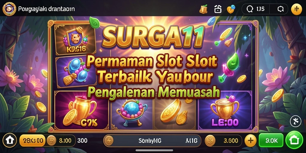 Screenshot utama <strong>SURGA11</strong> menunjukkan gameplay yang mendebarkan dan menarik.