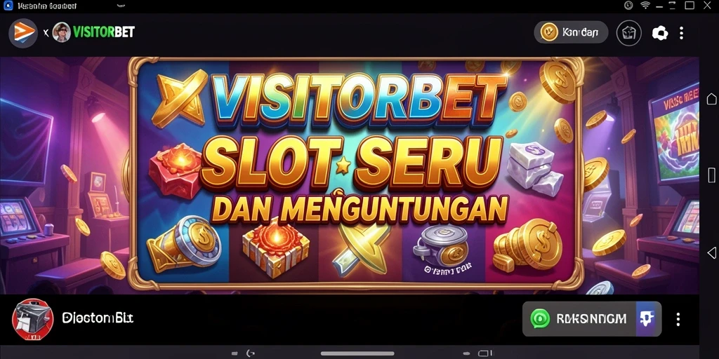 Tampilan gameplay menarik dari mesin slot VISITORBET yang penuh warna.